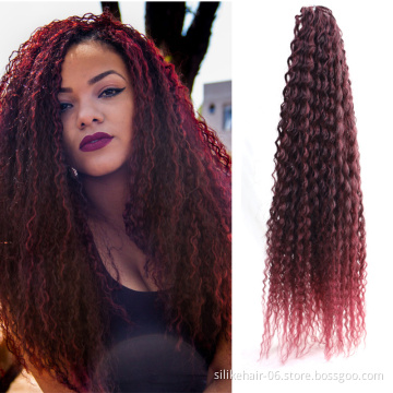 Synthetic Soft Long Water Wave Crochet Hair Synthetic Brazilian Braids Hair Extension ombre Brazilian Braids Curly Crotchet Hair